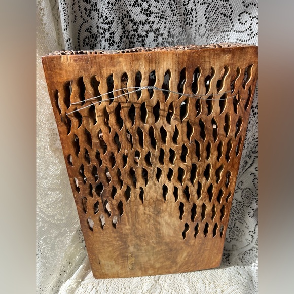 Vintage Balinese Carved Wood Sculptural Wall Panel Rama Sita - Picture 8 of 17